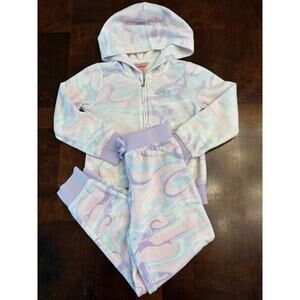 Juicy Couture Kids Marble Velour Hoodie & Pants Set Size 5